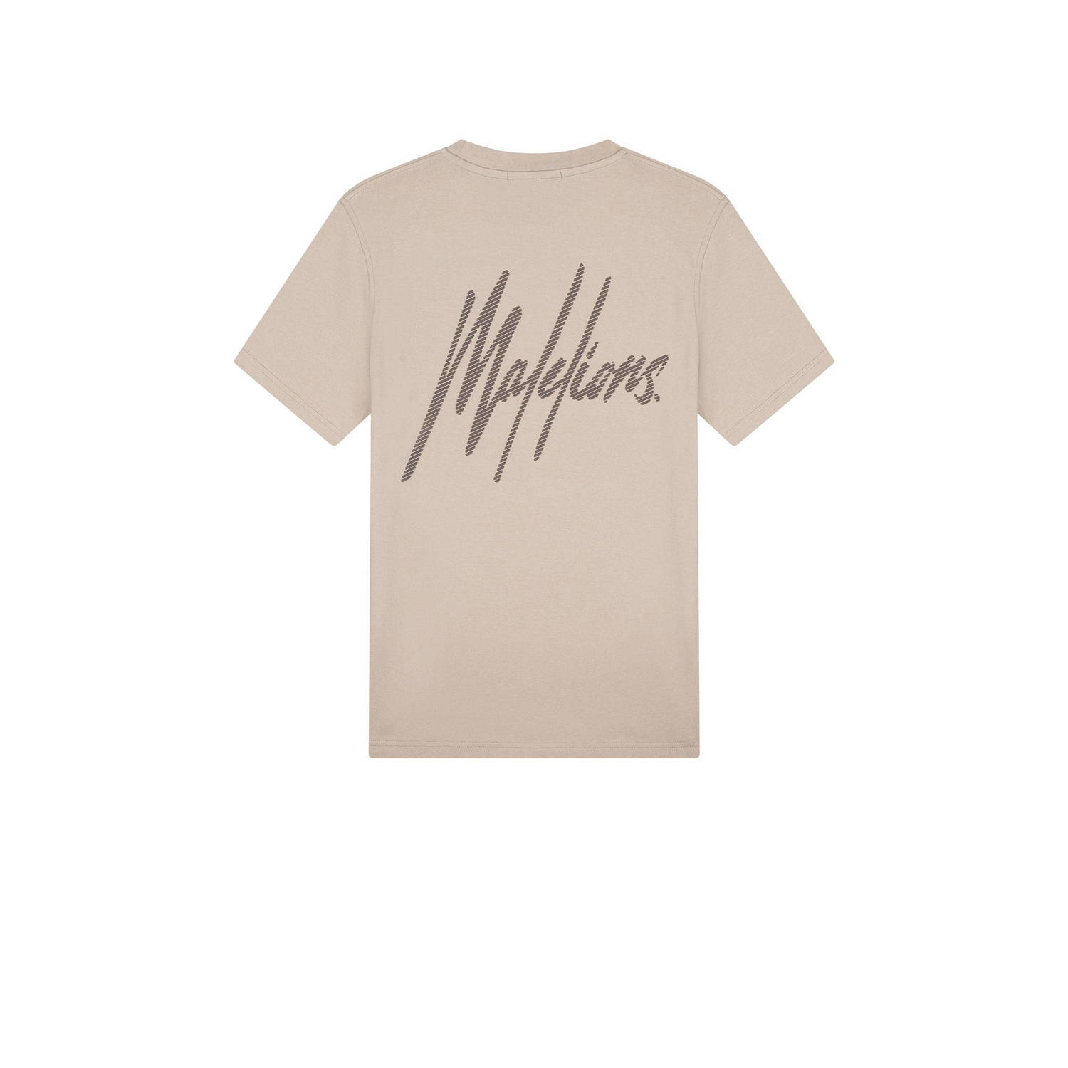 Malelions T-shirt met backprint beige
