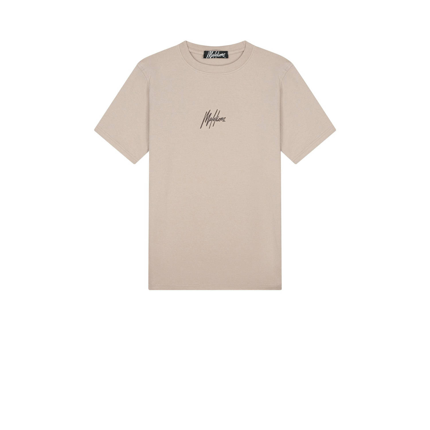 Malelions T-shirt met backprint beige