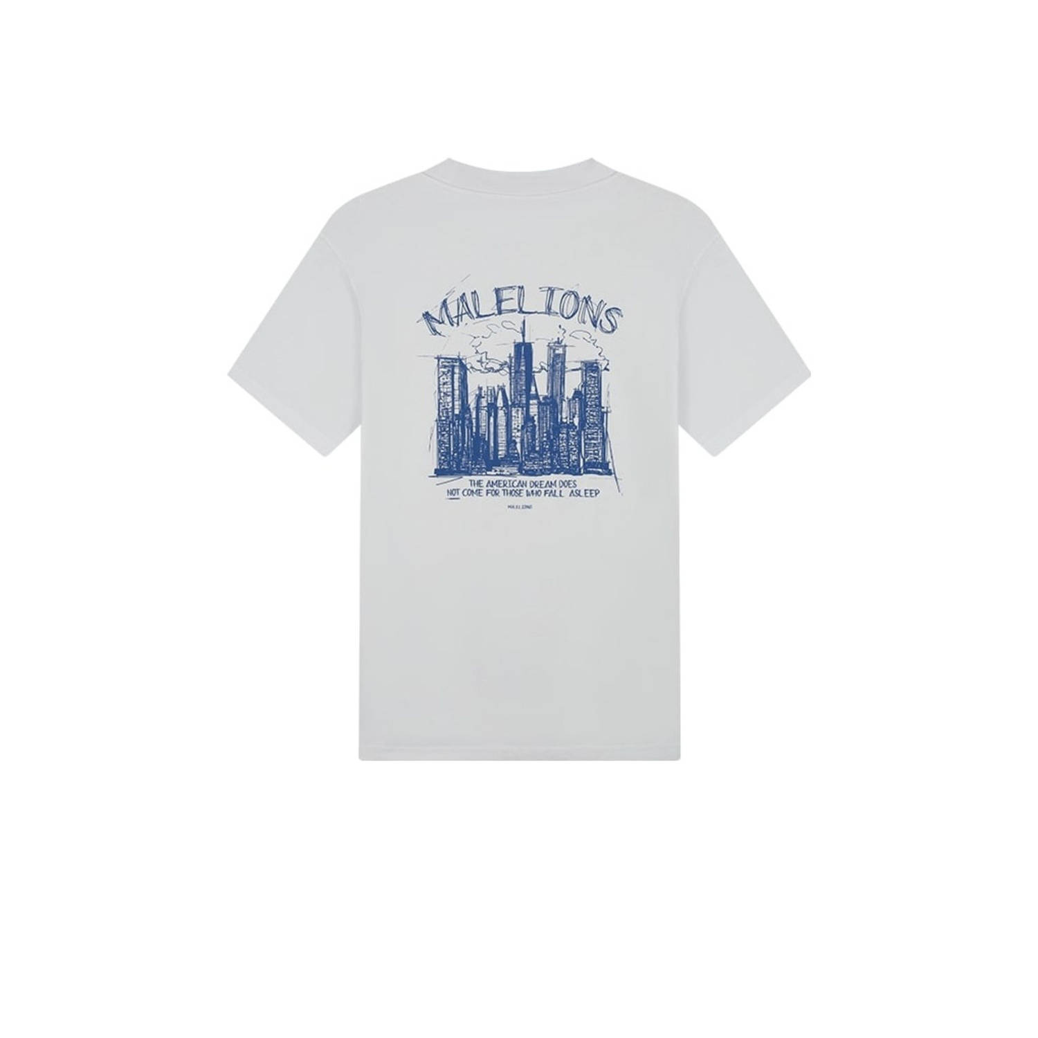 Malelions T-shirt met backprint wit