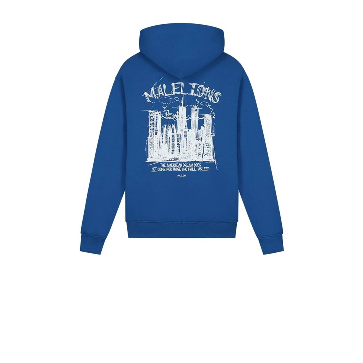 Malelions hoodie blauw