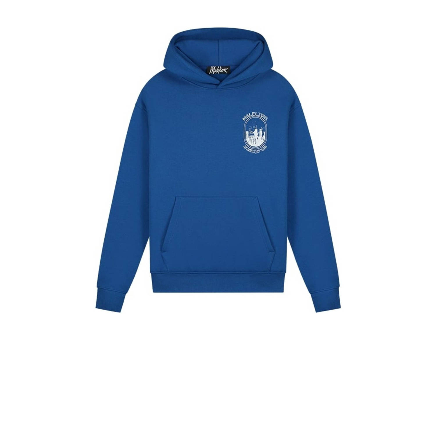 Malelions Hoodie in Kobaltblauw Herenlions Blue Heren