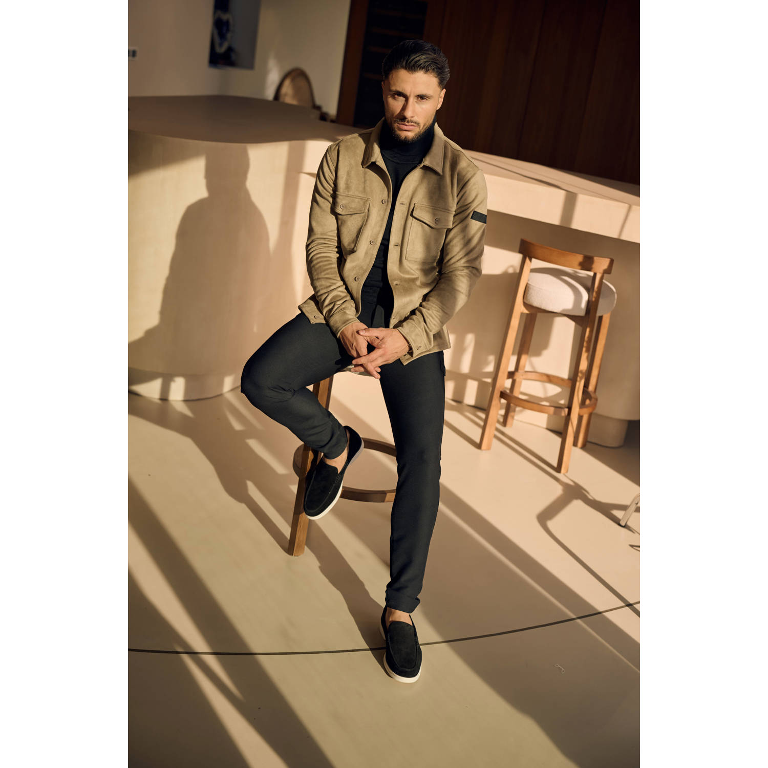Malelions overshirt beige