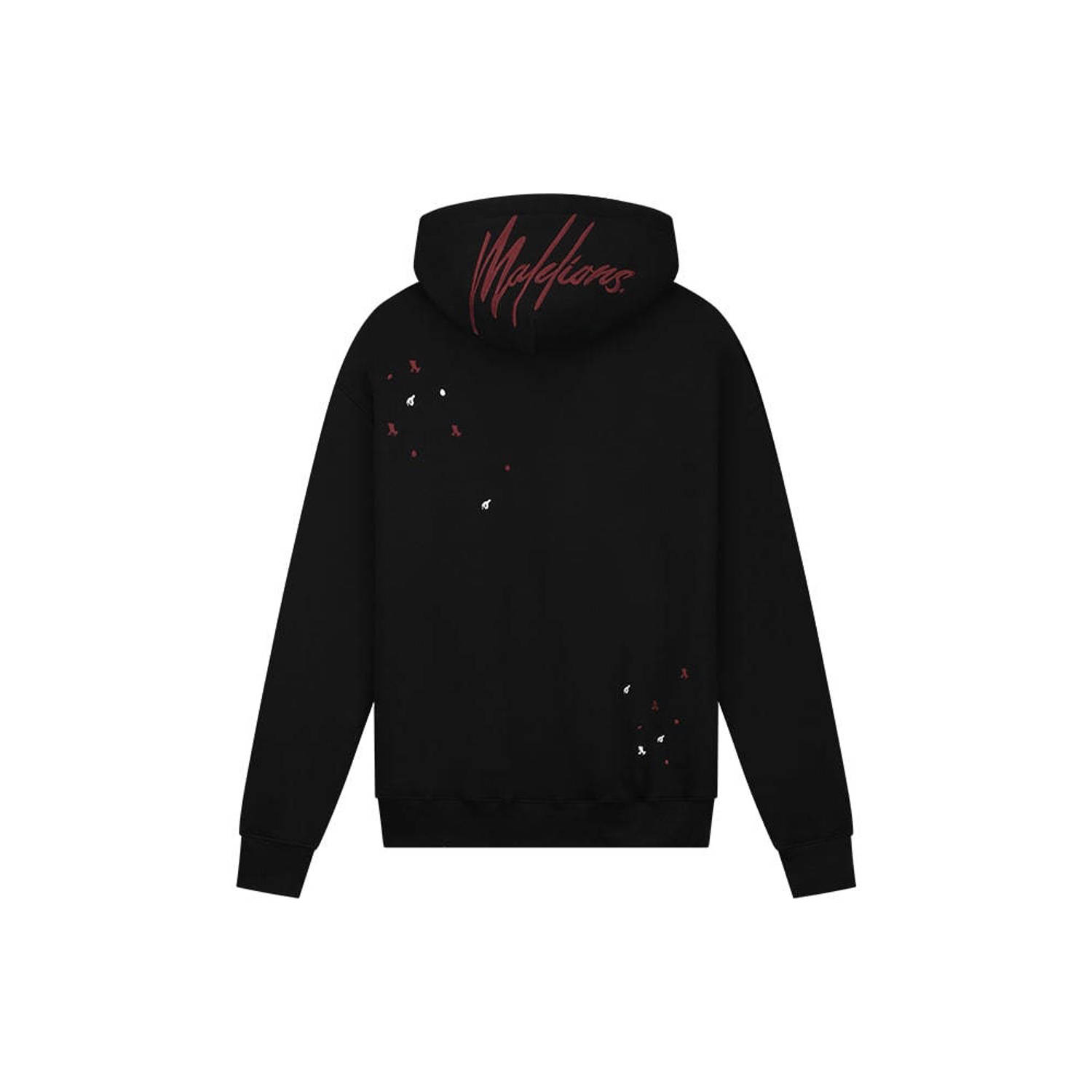 Malelions hoodie zwart