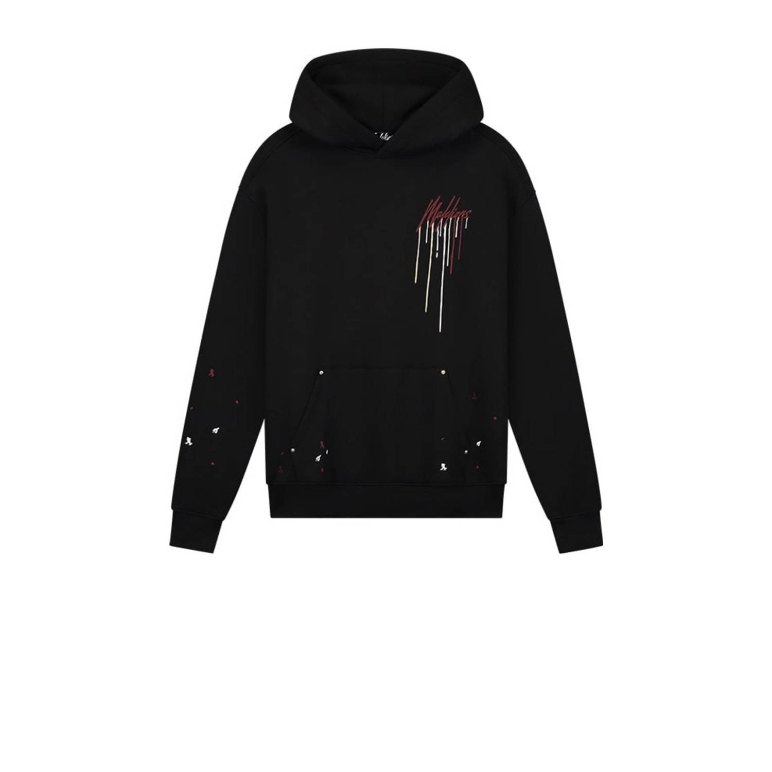 Malelions Zwarte hoodie Mm1-Aw24-15 Herenlions Black Heren