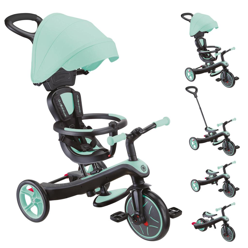 Globber New Trike Explorer driewieler 4 in 1 Mint