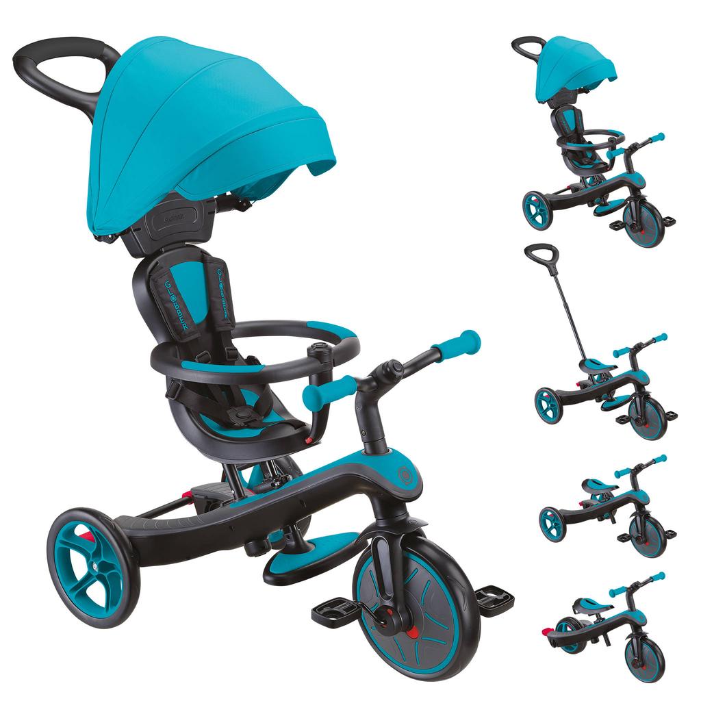 Globber New Trike Explorer driewieler 4 in 1 Teal