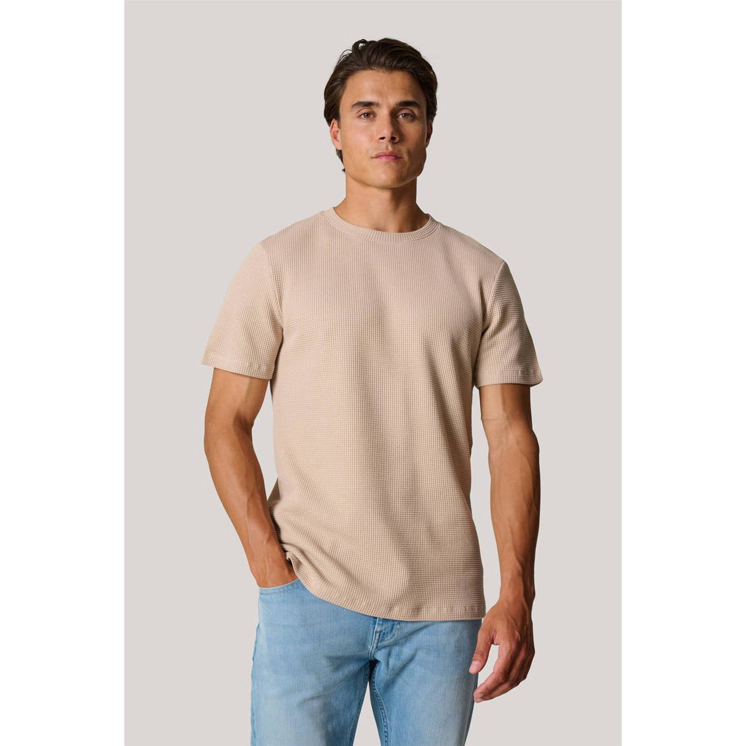 Shoeby regular fit T-shirt zand