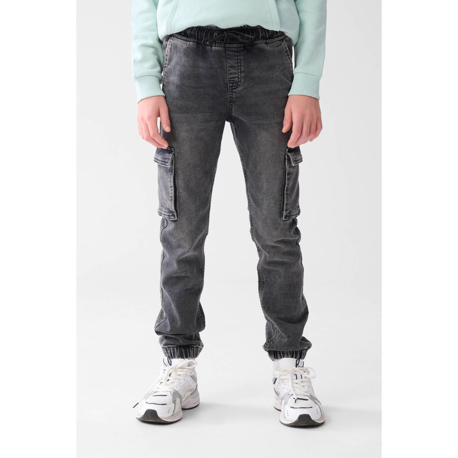 Shoeby medium waist regular fit jeans grey denim