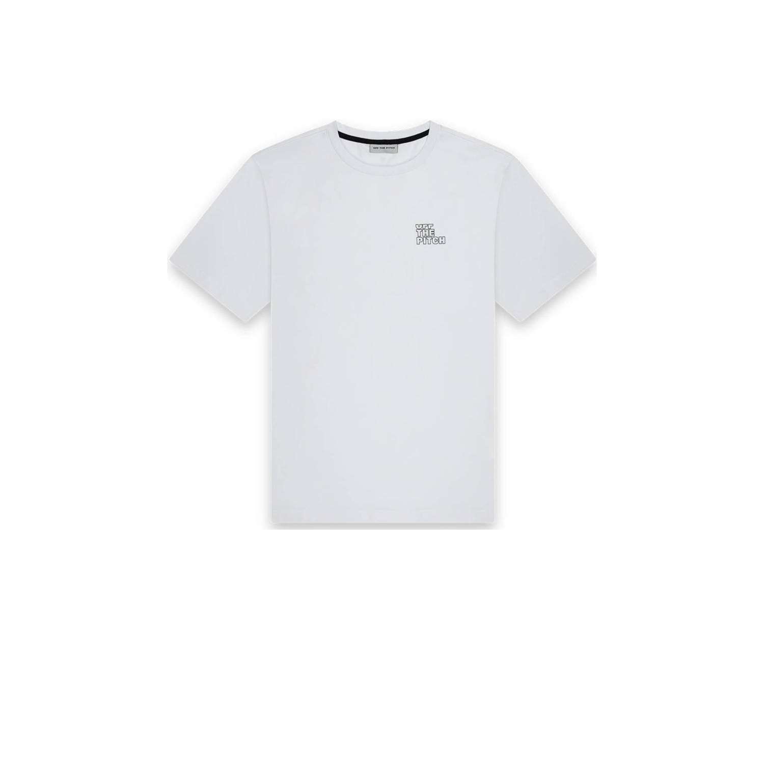 Off The Pitch regular fit T-shirt Outline met backprint wit