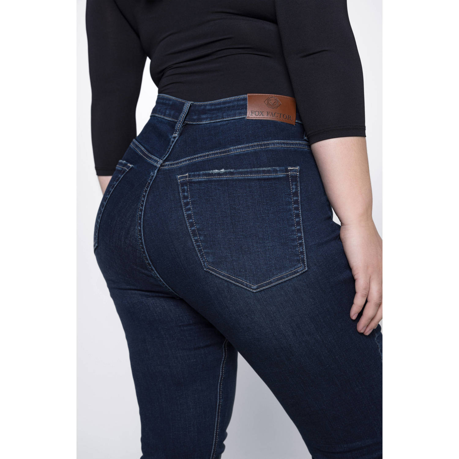 Fox Factor high waist flared jeans BOBI midnight blue