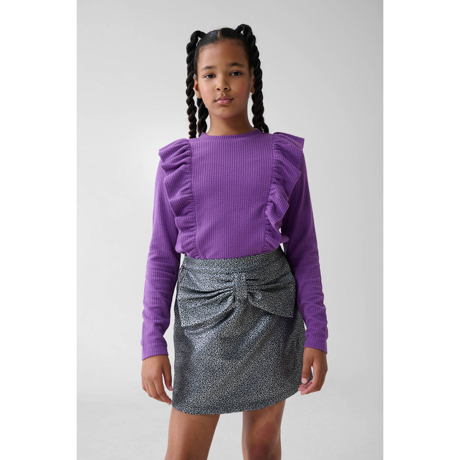 Shoeby longsleeve donkerpaars