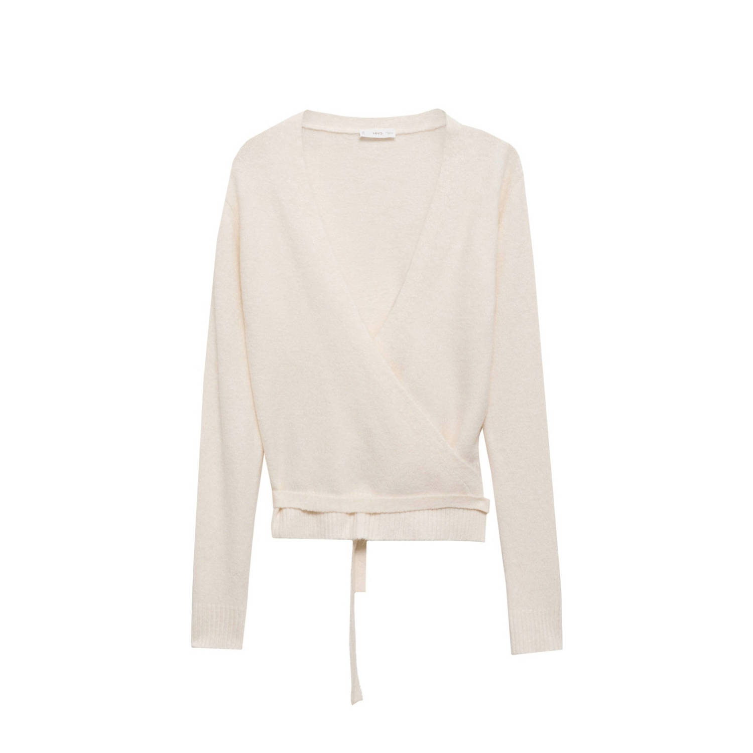 MANGO TEENS fijngebreid vest lichtbeige