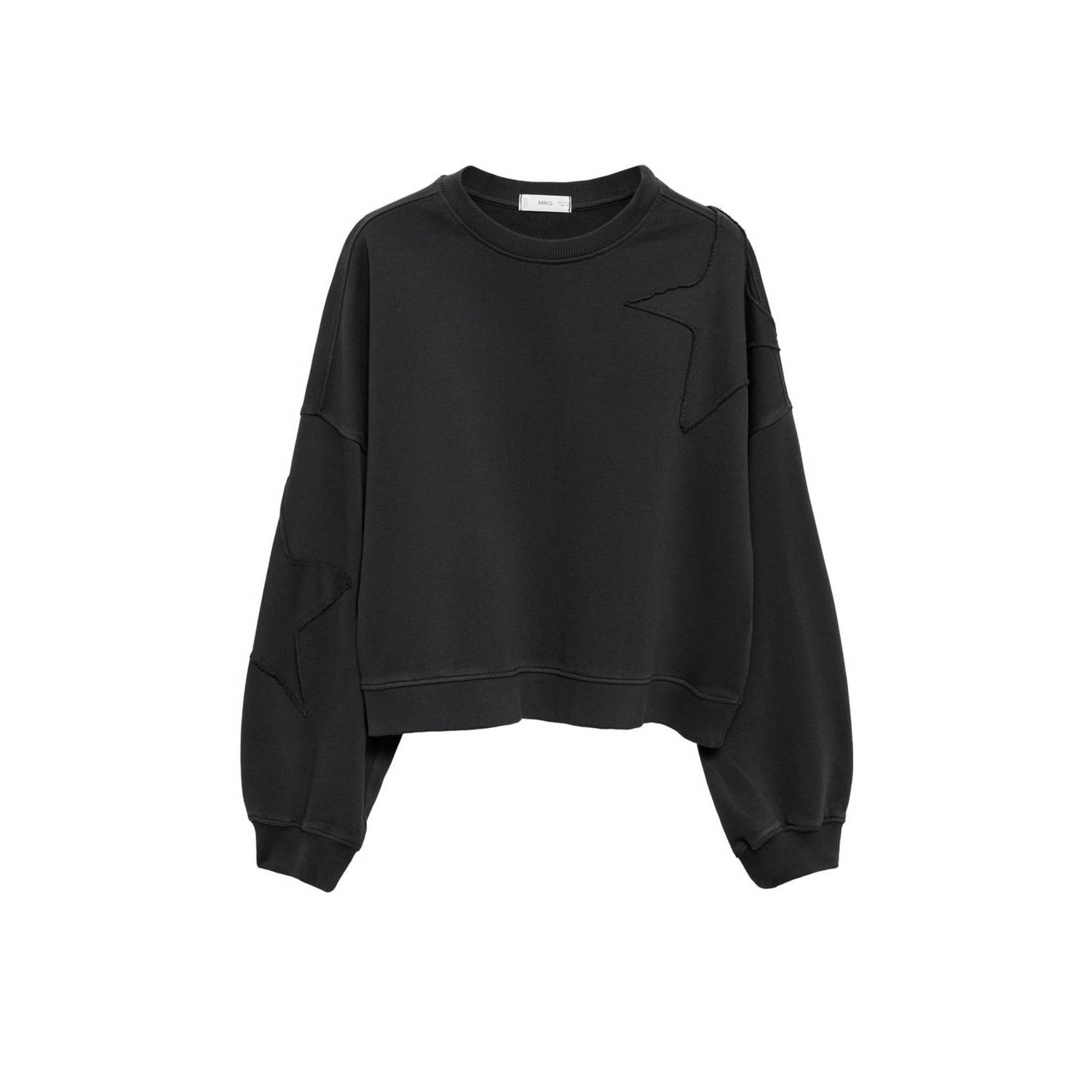 MANGO TEEN sweater met sterren antraciet