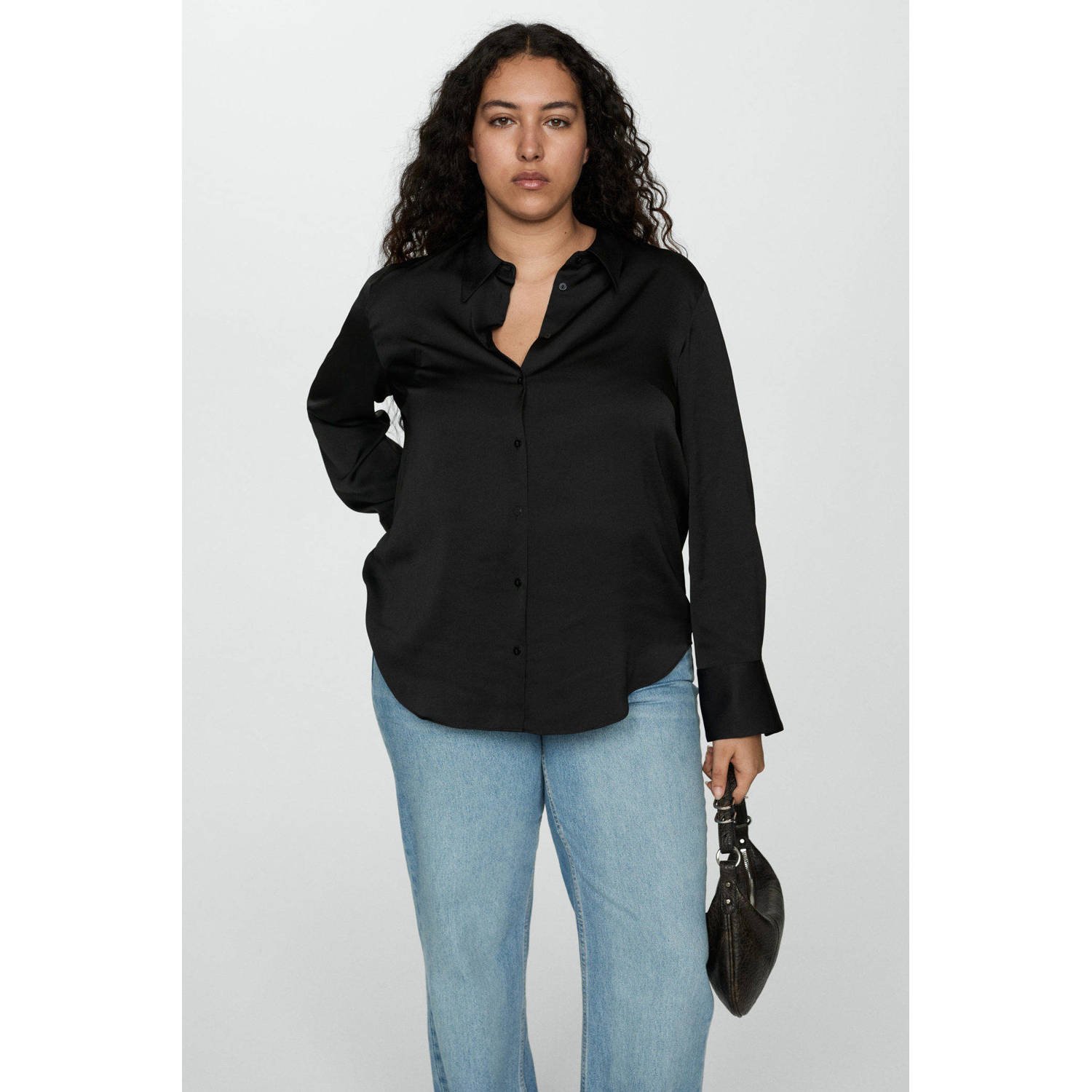Mango blouse zwart