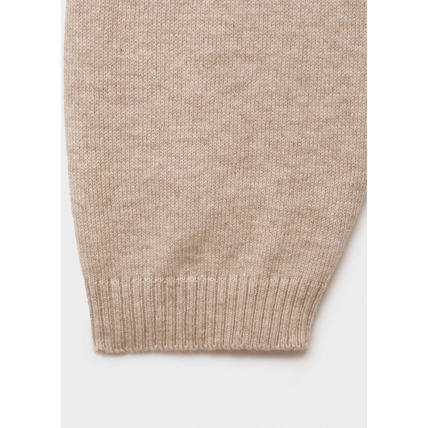 Mango Kids vest beige fijn gebreid