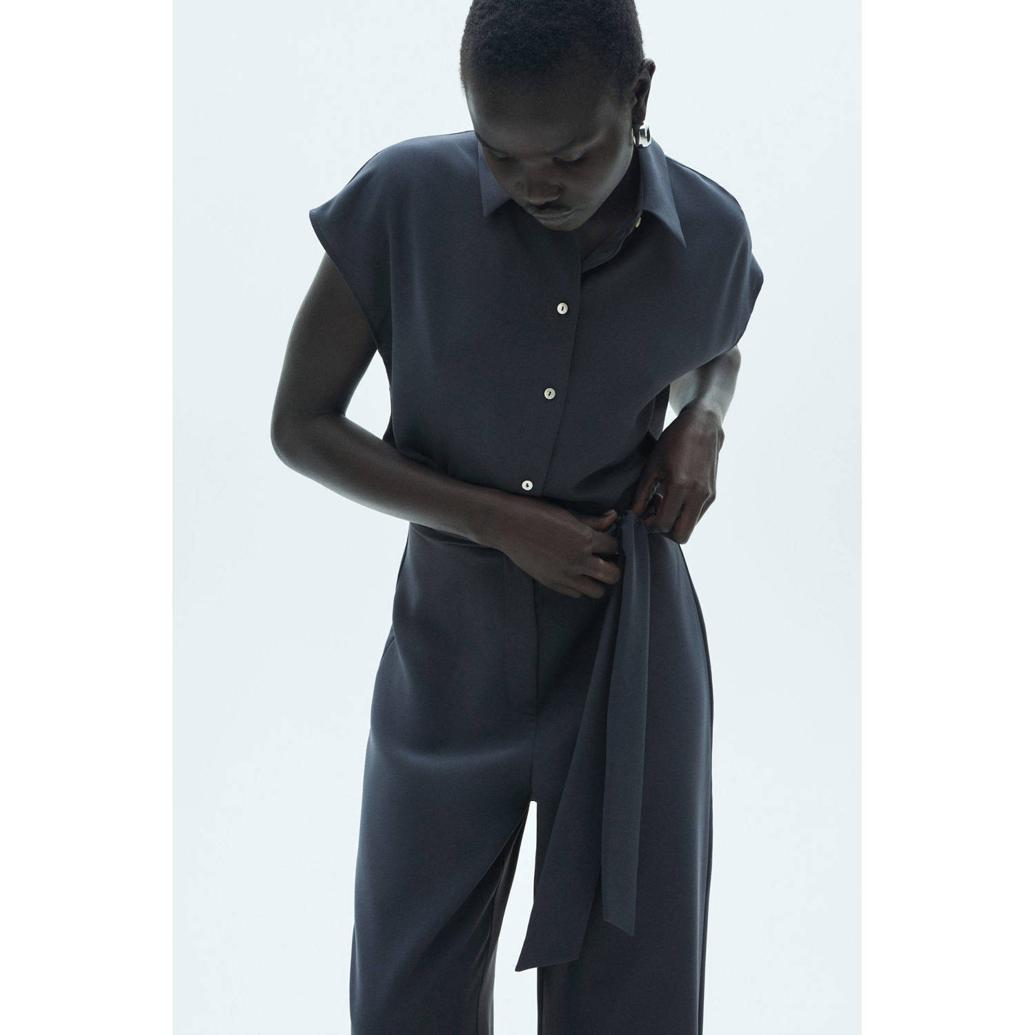 Mango jumpsuit petrol