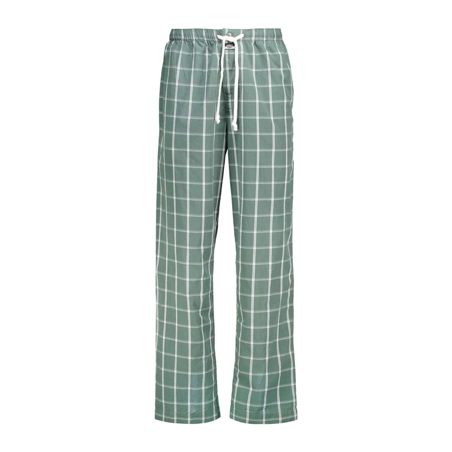 America Today pyjamabroek Lio groen wit