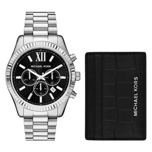 Michael Kors horloge MK1091SET Lexington zilverkleurig afbeelding