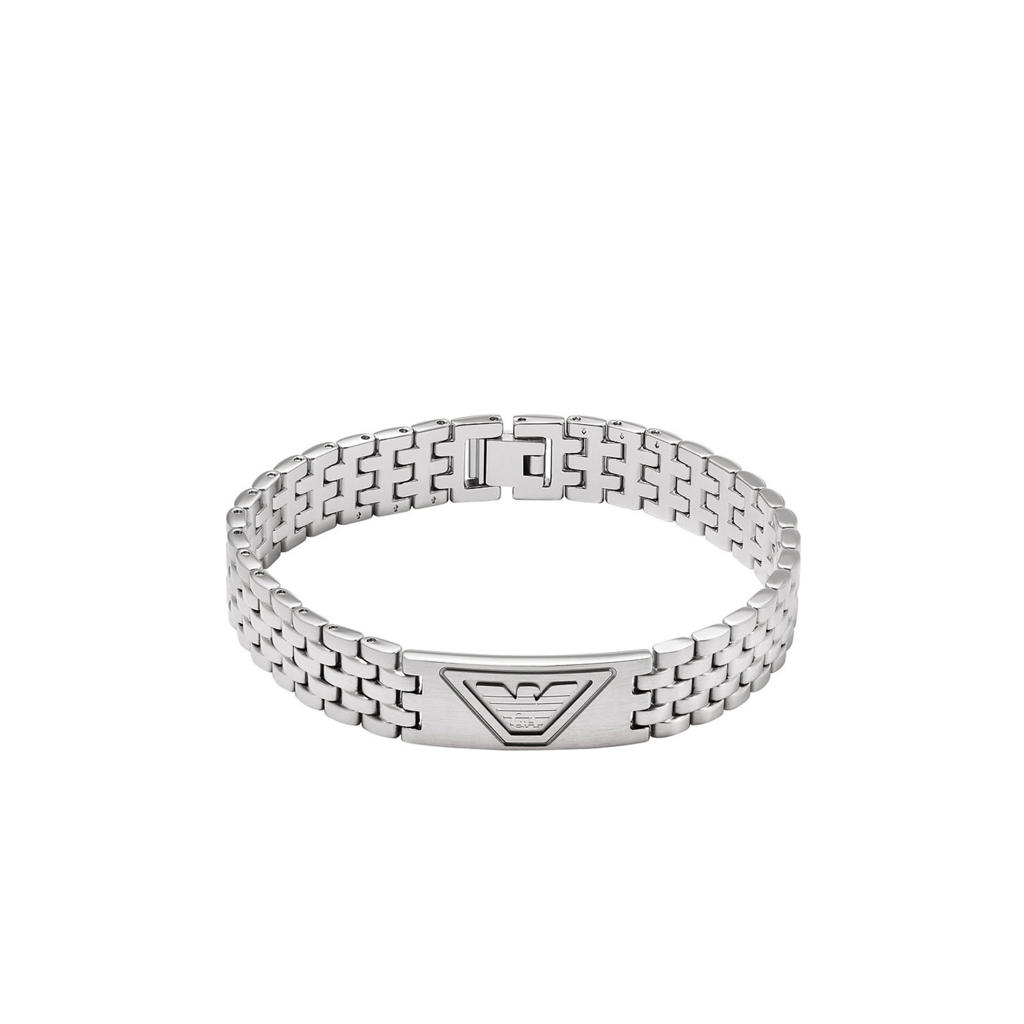 Emporio Armani armband EGS3126040 Eagle Logo zilverkleurig