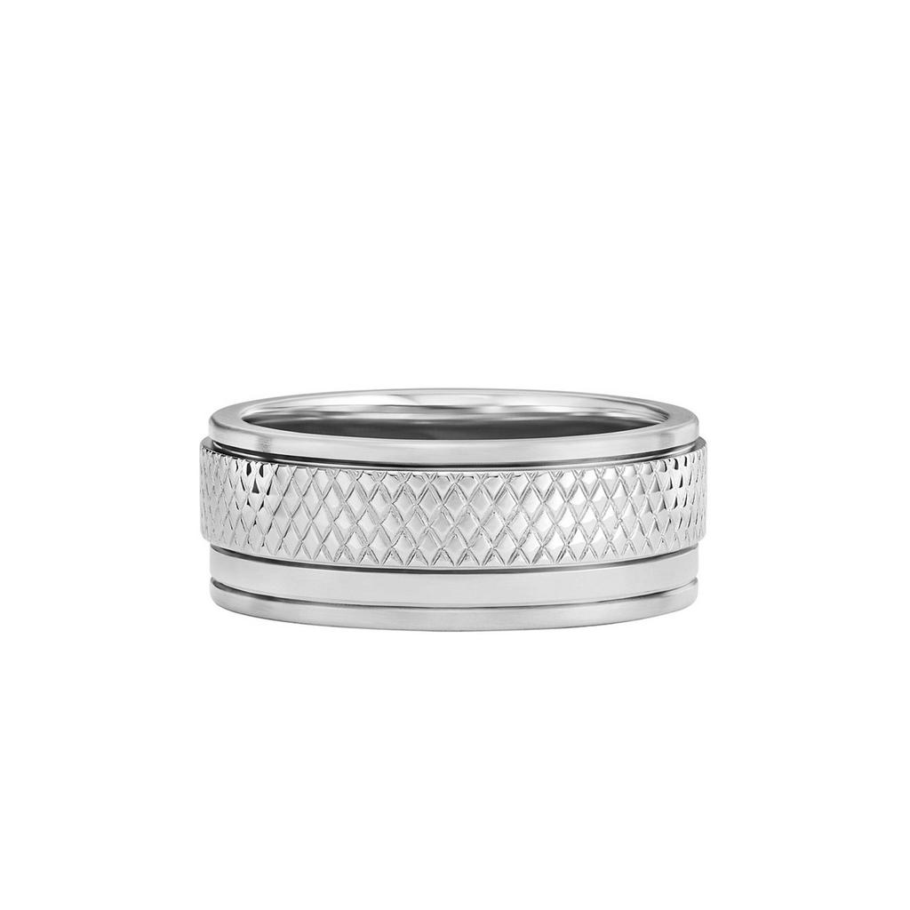 Fossil ring JF047680409 Knox zilverkleur