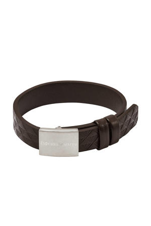 leren armband EGS3135040 donkerbruin