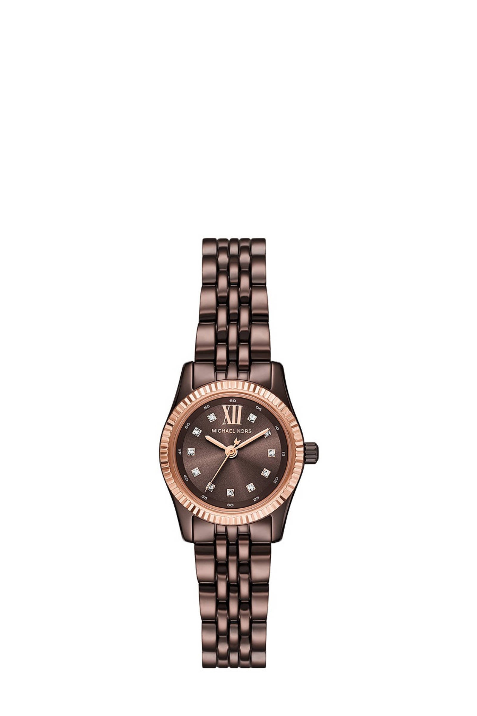 Michael Kors horloge MK4844 Lexington bruin wehkamp