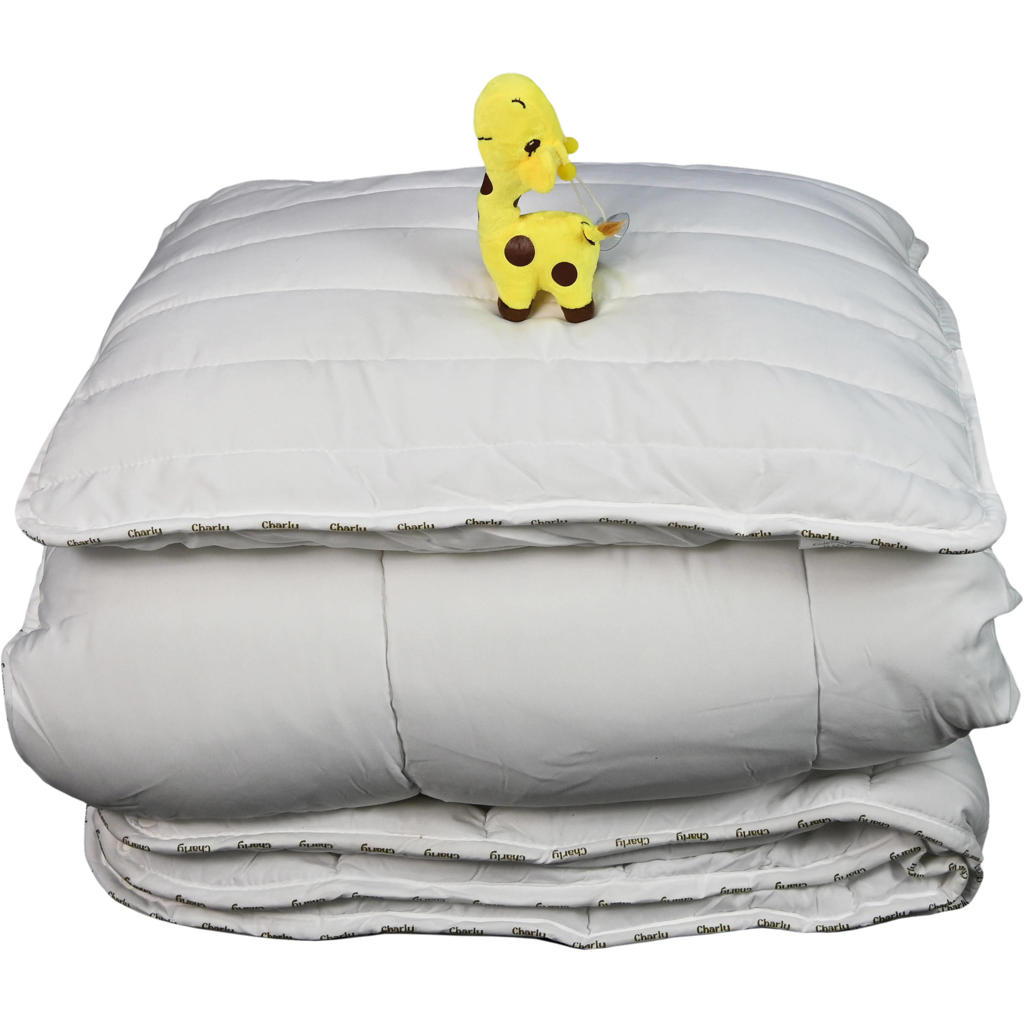 Polydaun starterset Kids synthetisch 4-seizoenen dekbed (140x200 cm) + kussen + knuffel