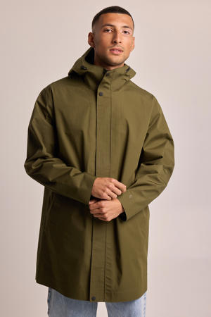 regenjas groen