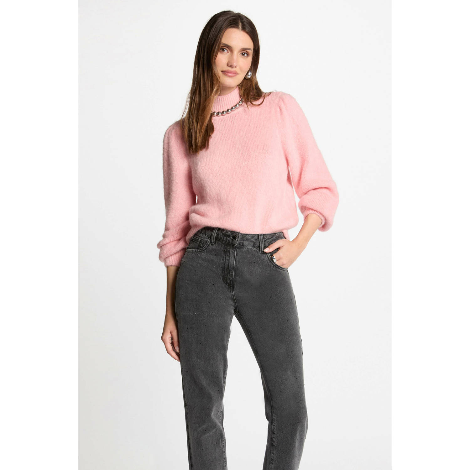 Morgan gebreide trui roze