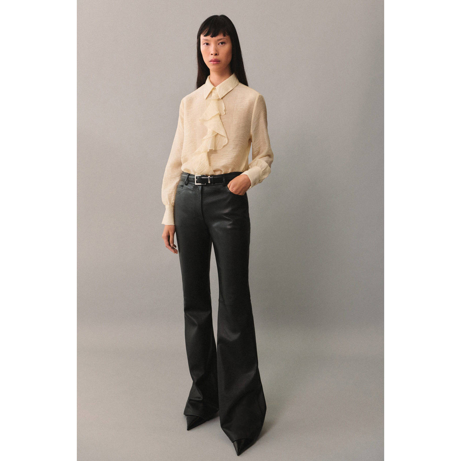 Mango blouse beige