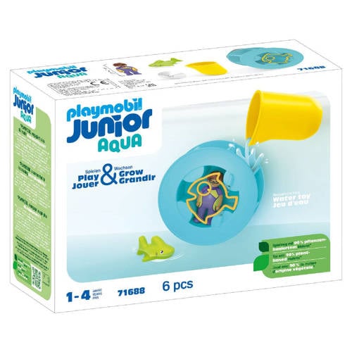 Wehkamp Playmobil Junior Aqua Waterwervelrad met babyhaai - 71688 aanbieding