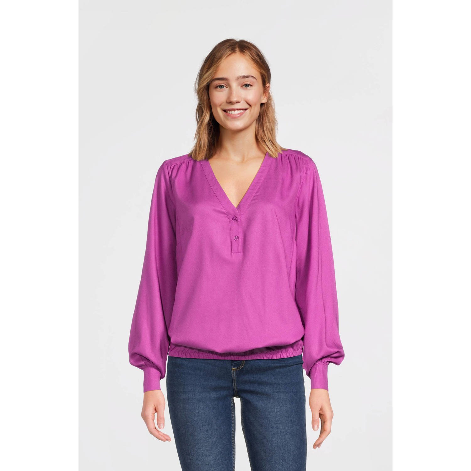 Imagine blouse met lange mouwen roze