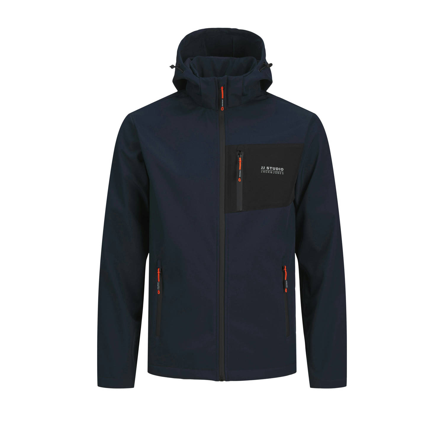 JACK & JONES softshell jas JJTAYLOR donkerblauw