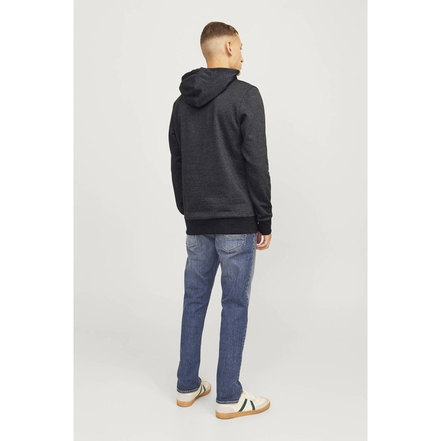 JACK & JONES hoodie JJALVIS zwart