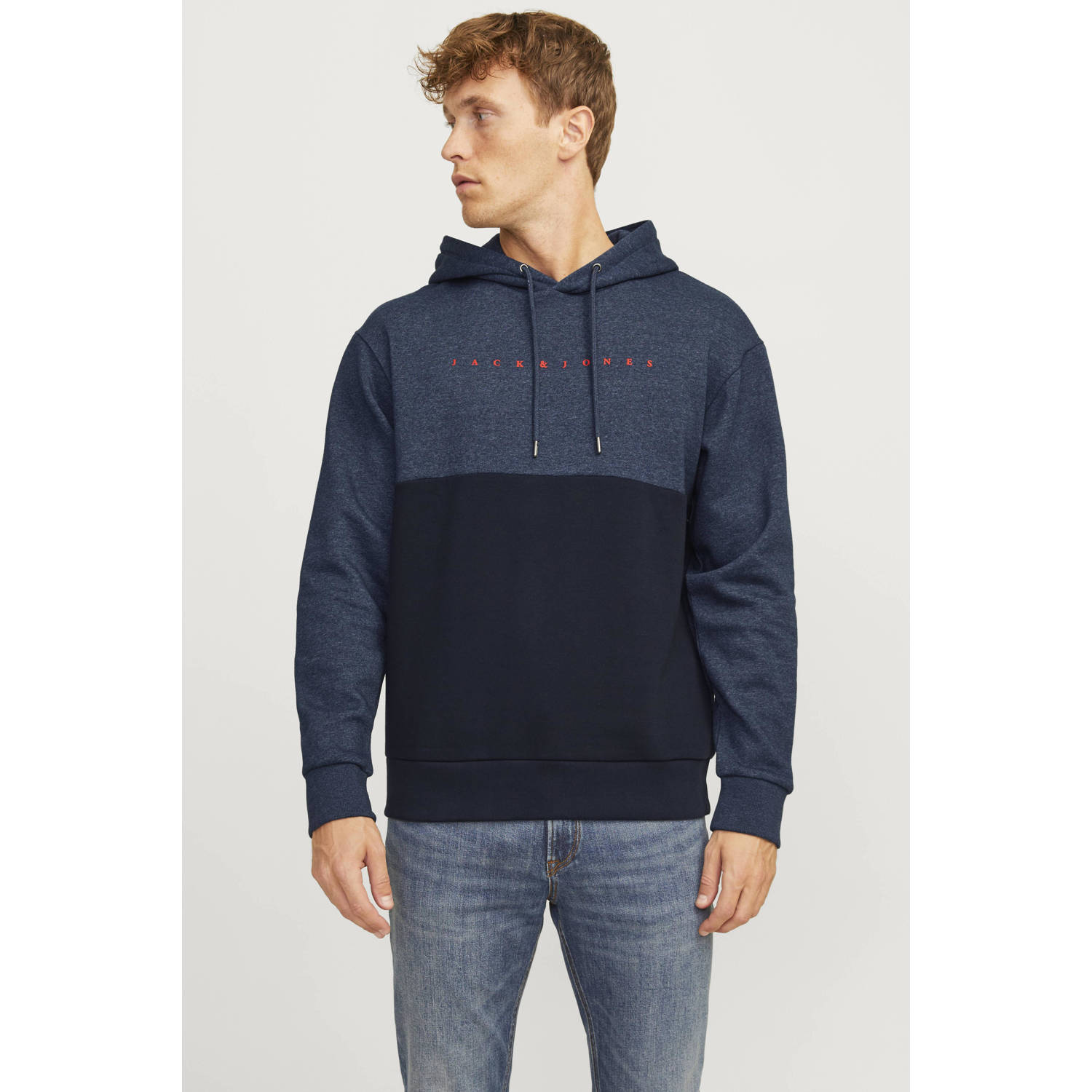 JACK & JONES hoodie JJSTAR blauw
