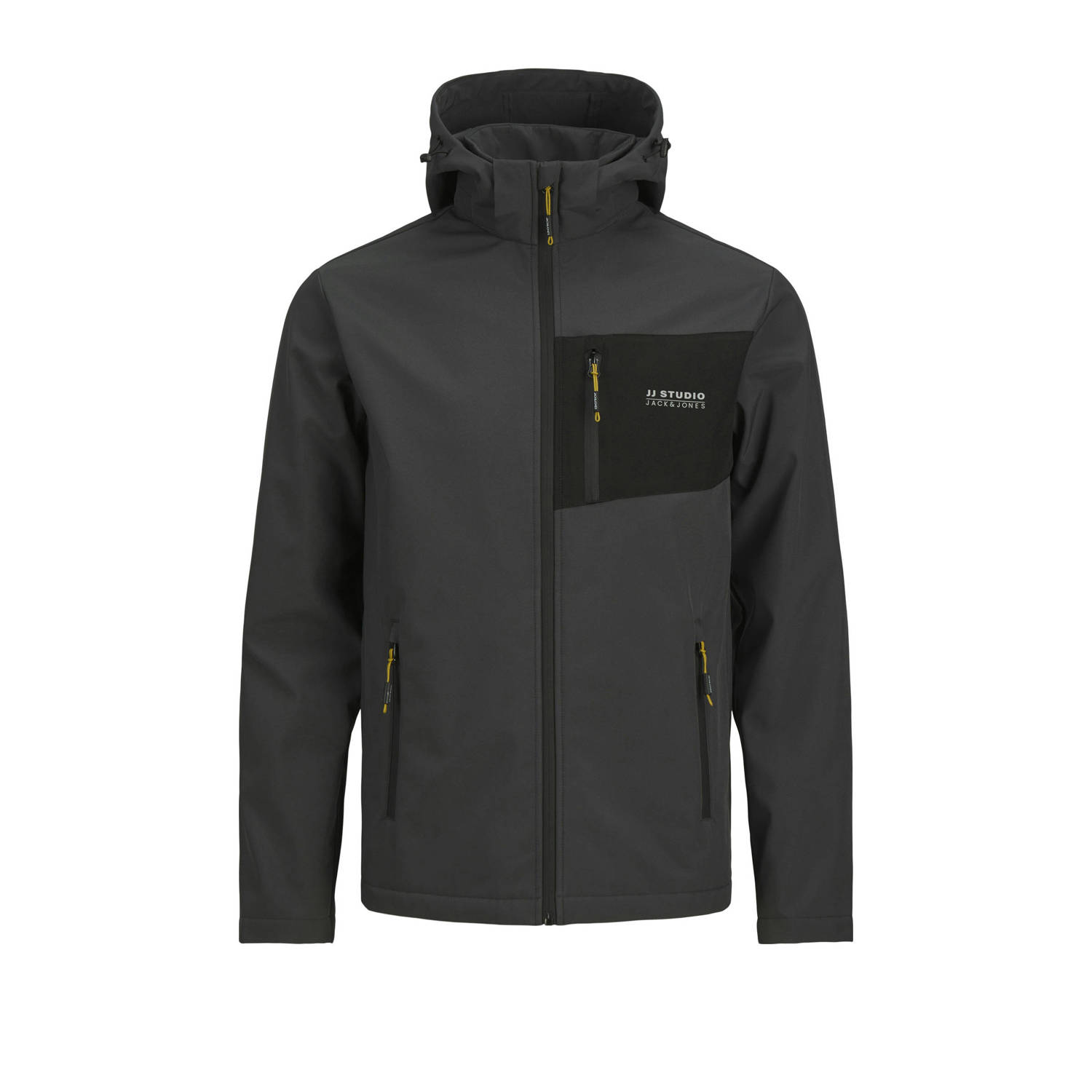 JACK & JONES softshell jas JJTAYLOR grijs