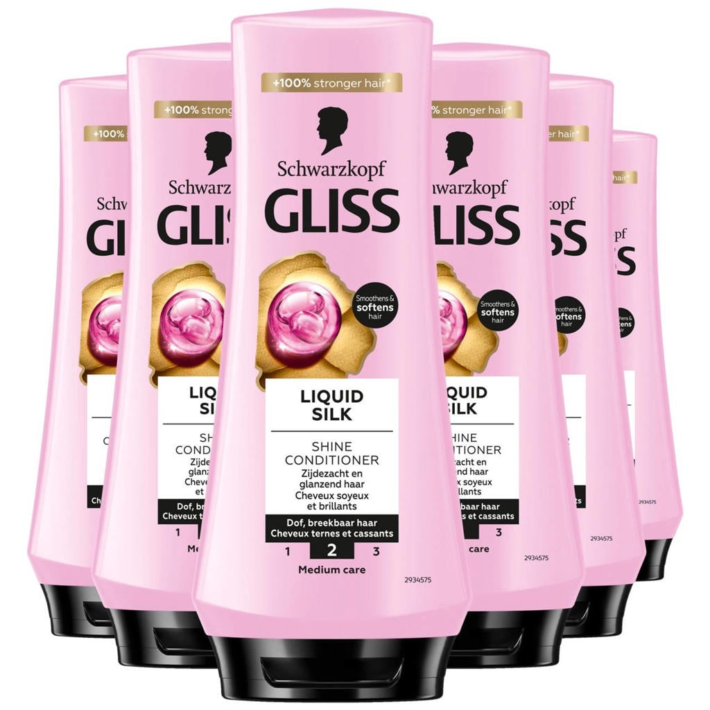 Gliss Liquid Silk conditioner - voordeelverpakking 6x