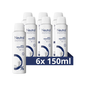 anti-transpirant deodorant spray Parfumvrij - 6 x 150 ml