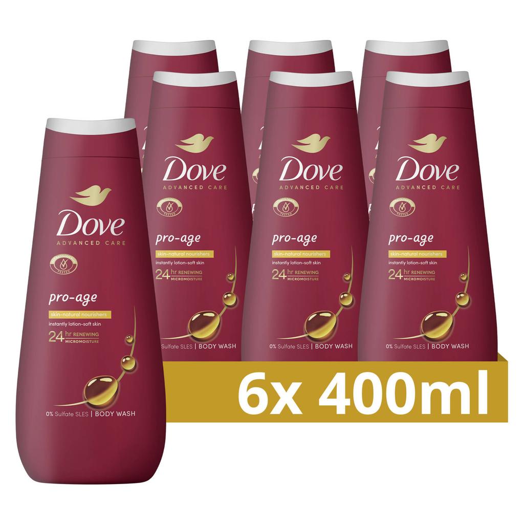 Dove Advanced Care Pro-Age verzorgende douchegel - 6 x 400 ml