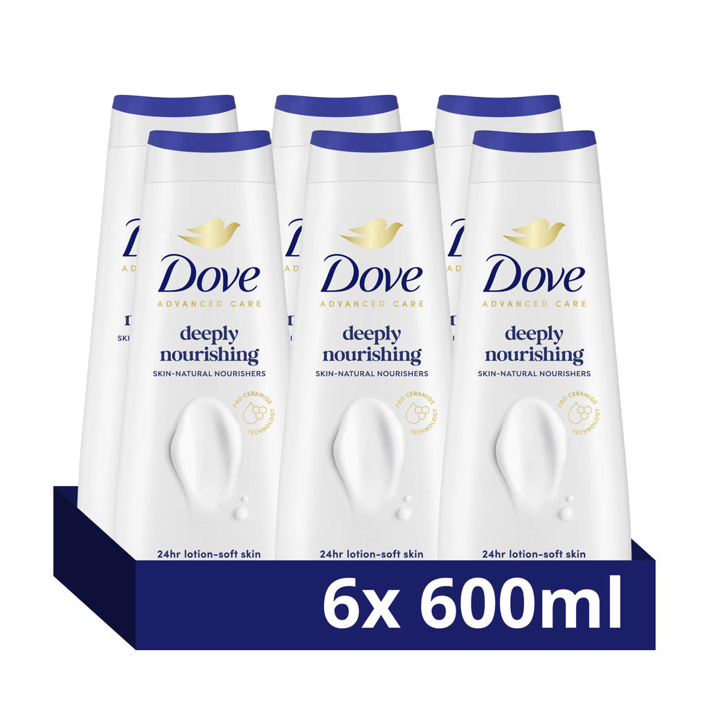Dove Advanced Care Deeply Nourishing verzorgende douchegel - 6 x 600 ml