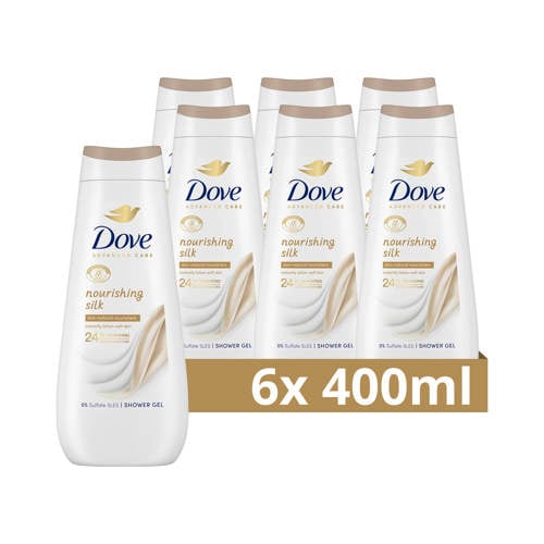 Wehkamp Dove Advanced Care Nourishing Silk verzorgende douchegel - 6 x 400 ml aanbieding