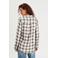Cache Cache geruite blouse ecru/zwart