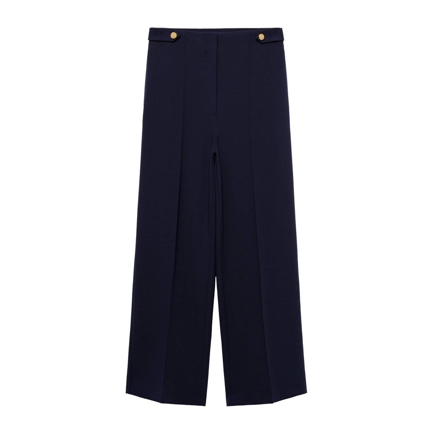 Mango wide leg broek marine