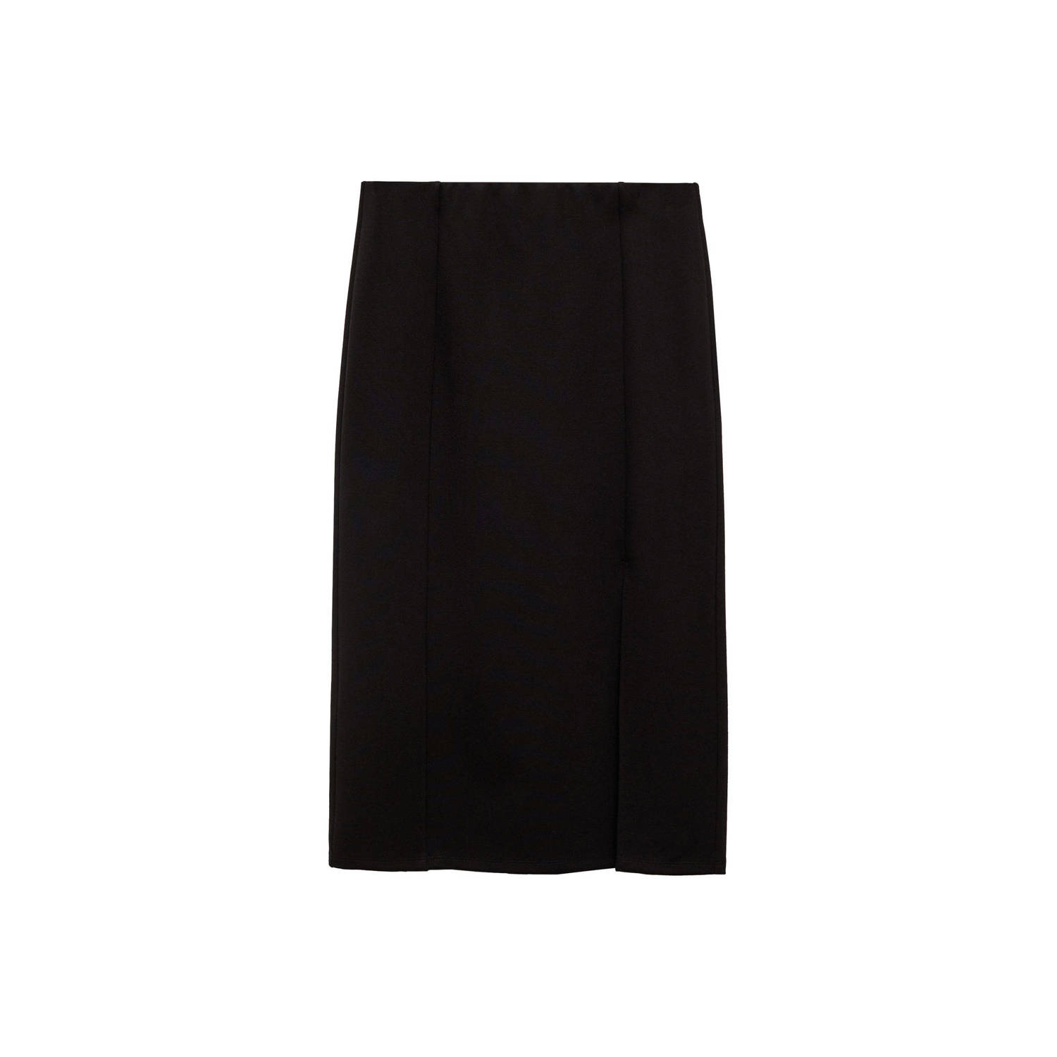 Mango midi rok zwart