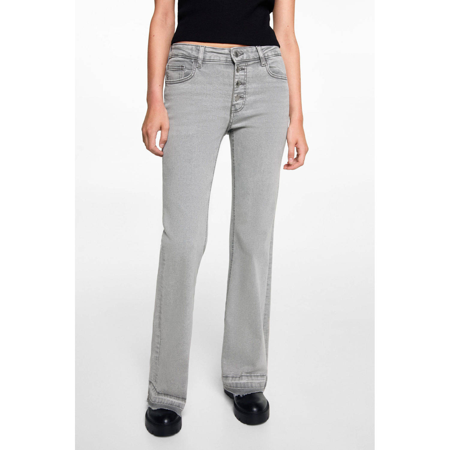 MANGO TEEN flared jeans changeant grijs
