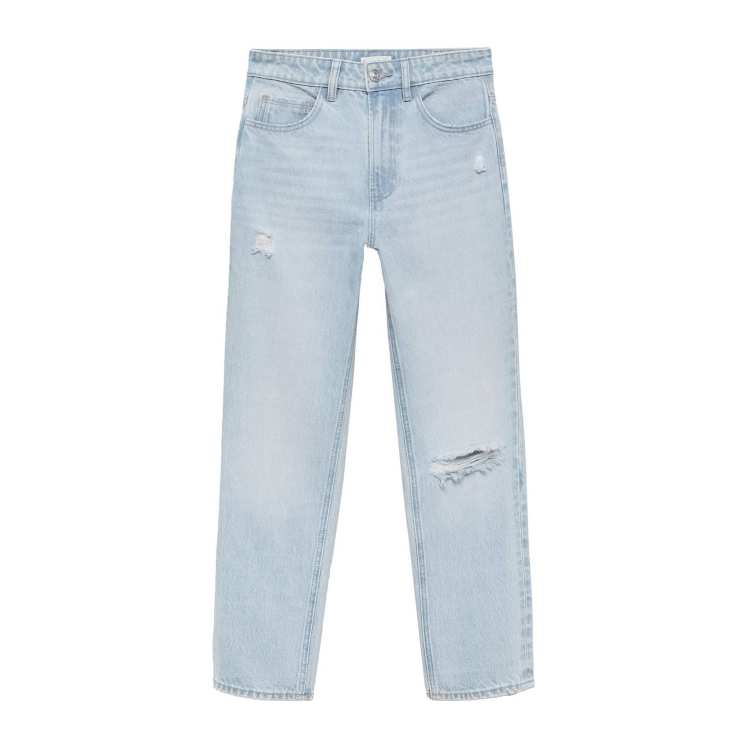 MANGO TEENS straight fit jeans lichtblauw