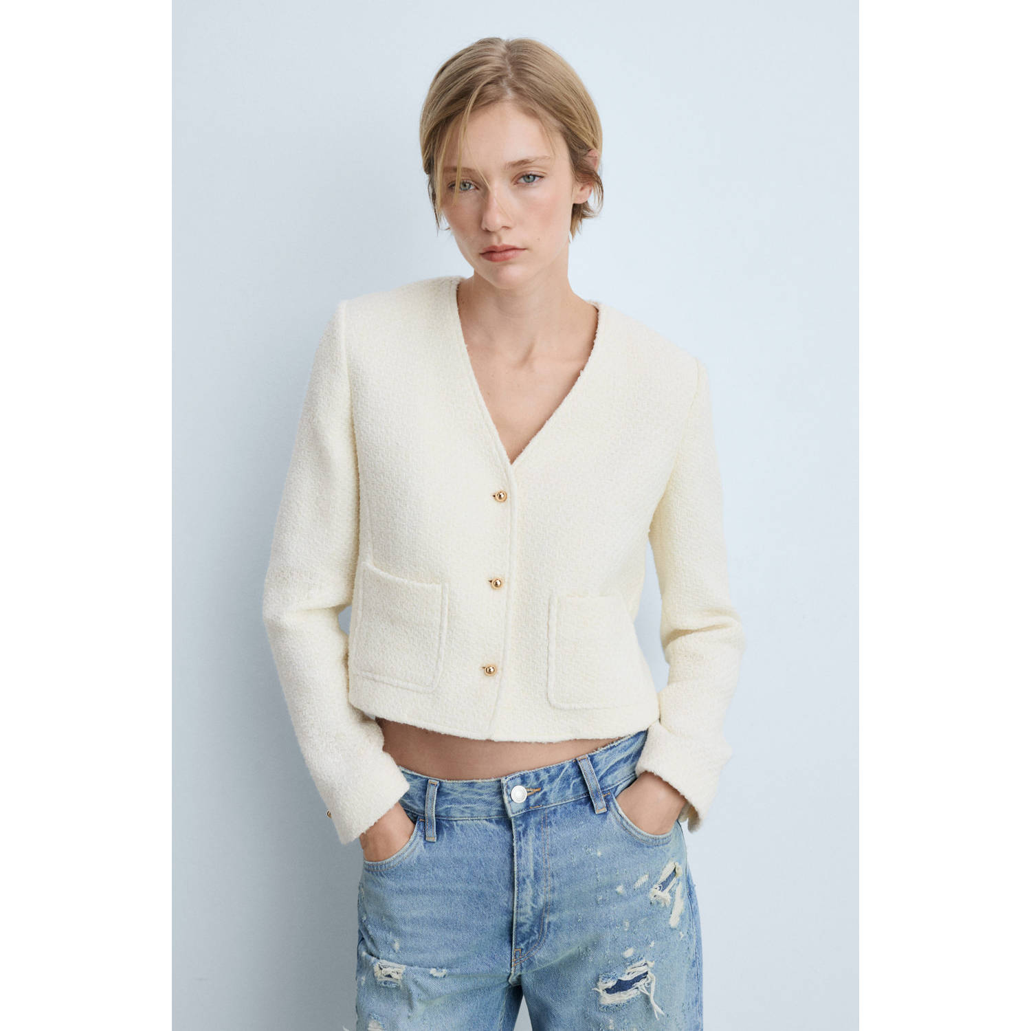 Mango jasje beige