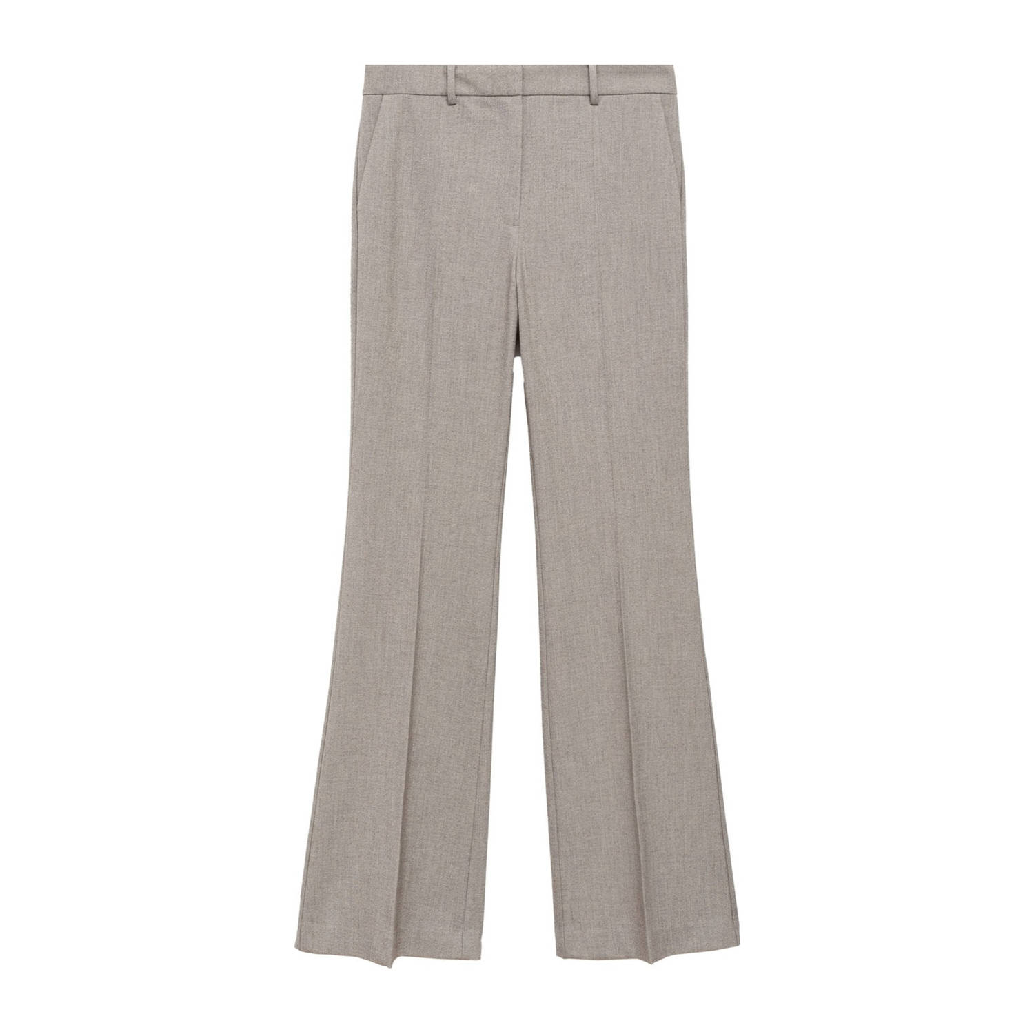 Mango regular fit broek grijs
