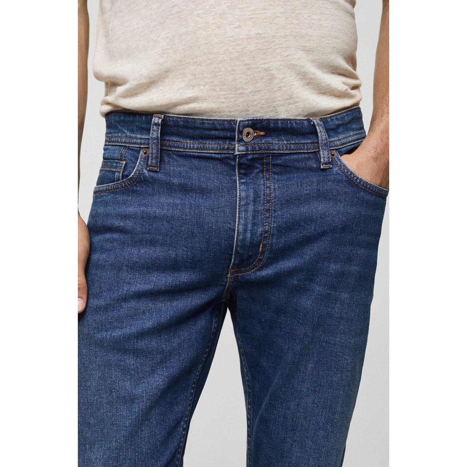 Mango Man slim fit jeans blauw