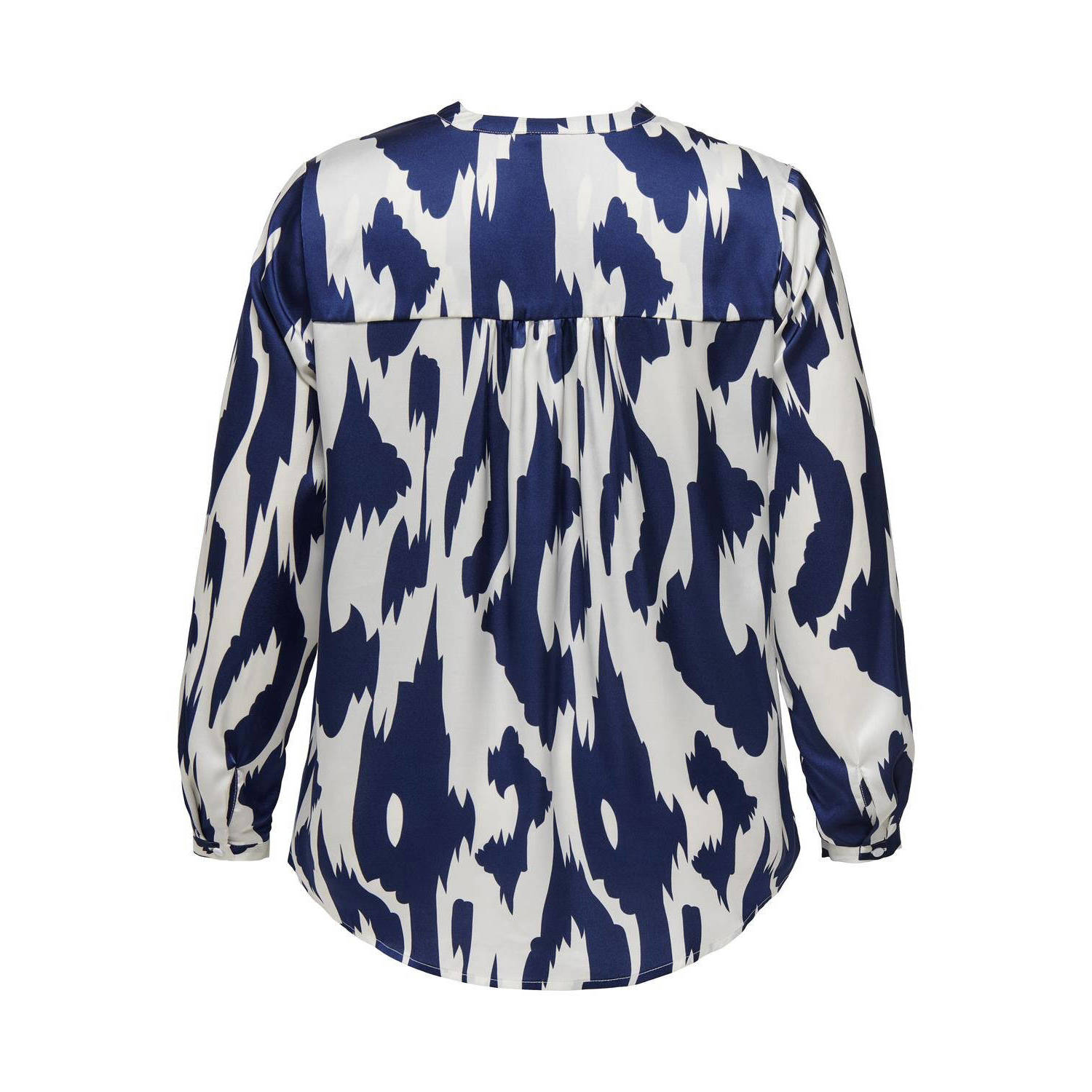 ONLY CARMAKOMA blouse CARANITA wit blauw
